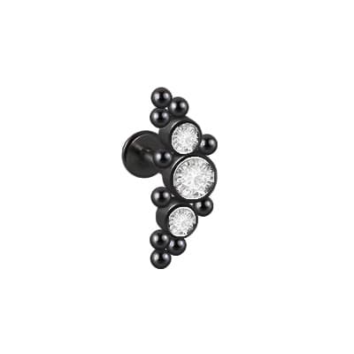 Sort dekorativ labret - LGW-019 1.2/6
