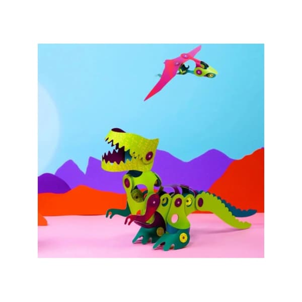 Clixo Dino Adventure Pack 36 delar - flexibla dinosaurier 4+