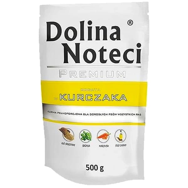 Dolina Noteci Premium våtfoder för hundar kyckling 10x500g