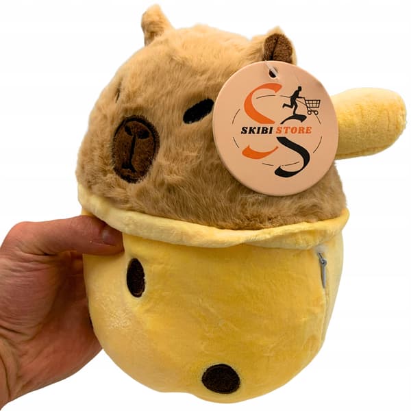 kapibara shake pudding squish bamse 20 cm