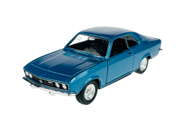 Welly 1970 opel manta A sininen 1:34 43814