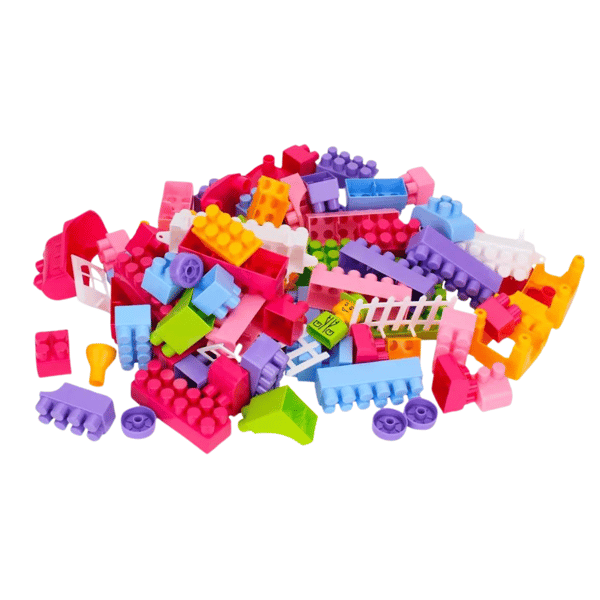 Klosset 90-bits byggklossar pastelfärger