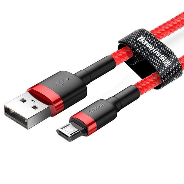 Baseus Cafule USB-Micro USB -kaapeli 1.5A 2m (Punainen)