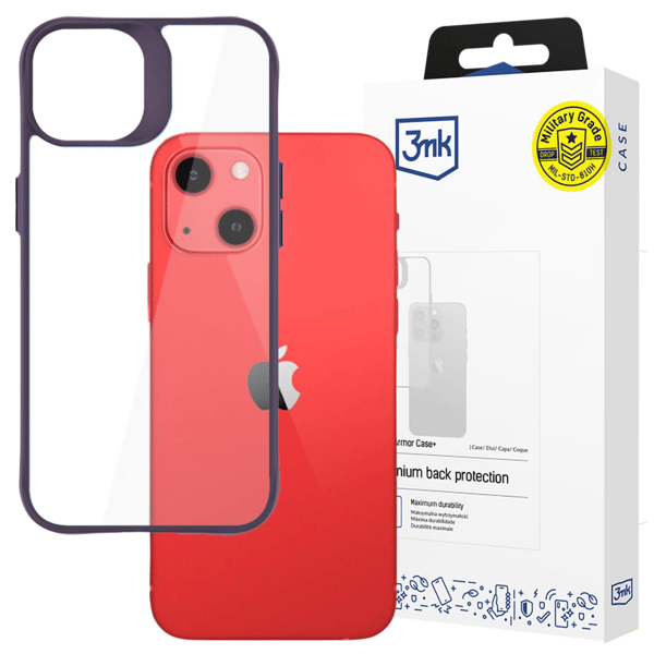 Apple iPhone 13 - 3mk Satin Armor Cover+ Lilla