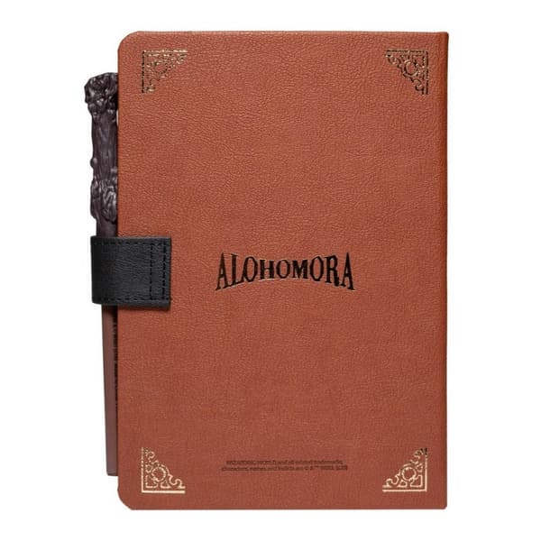 Harry Potter - A5 notesbog / notesbog med tryllestavformet kuglepen