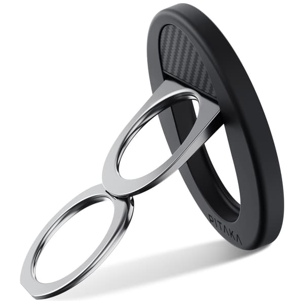 PITAKA MagEZ Grip 3 MagSafe magnetisk telefonholder, sort og grå