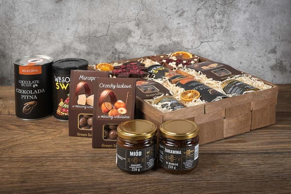 Gavekurv te og chokolade gave højtider