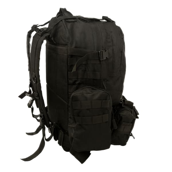Turisterygsæk OFFLANDER survival combo 38l sort