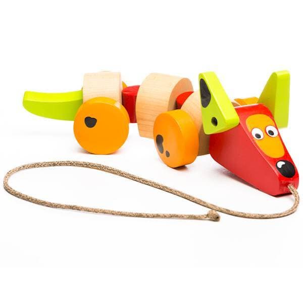 Hund Hund verohiiri puulelu lapsille narulla kävelyyn