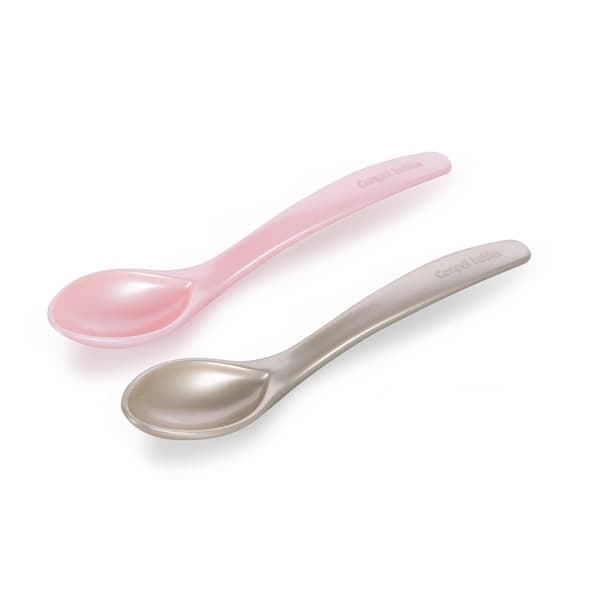 Självmatande skedar, 2 st., rosa, Canpol Babies