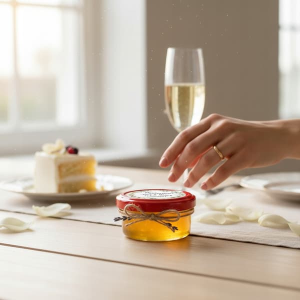 10x Glas 65ml Til Honning Marmelade Fløde Stearinlys Glaskrukker til Gave 10 stk