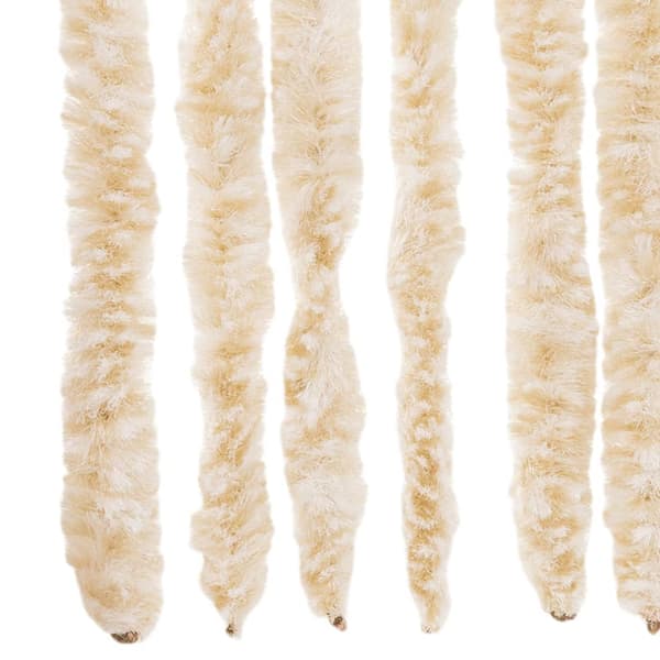 vidaXL Flugnät beige och vit 100x220 cm chenille