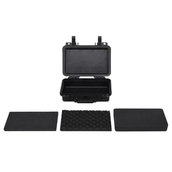 vidaXL Flightcase, svart, 30x22x10 cm, PP