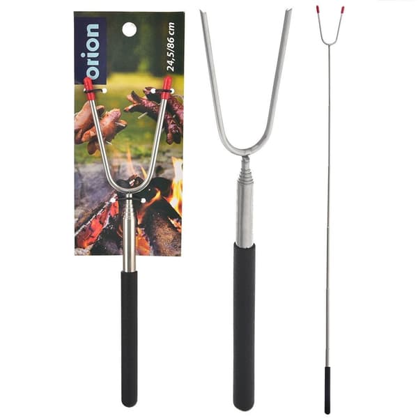 Udendørs ildstedspind udvidelig stål 24,5-86 cm