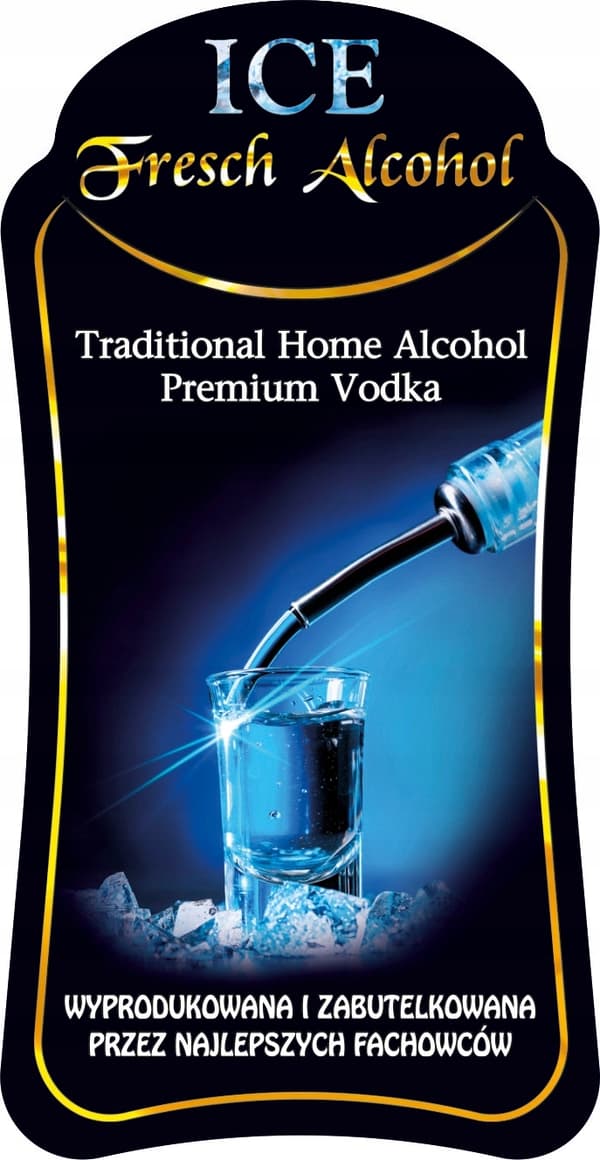 Monopol 500ml ICE VODKA dekorerad flaska