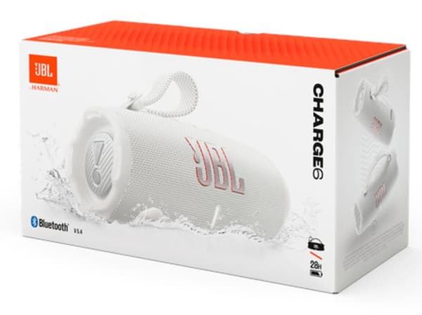 Bluetooth højttaler JBL Charge 6 Hvid