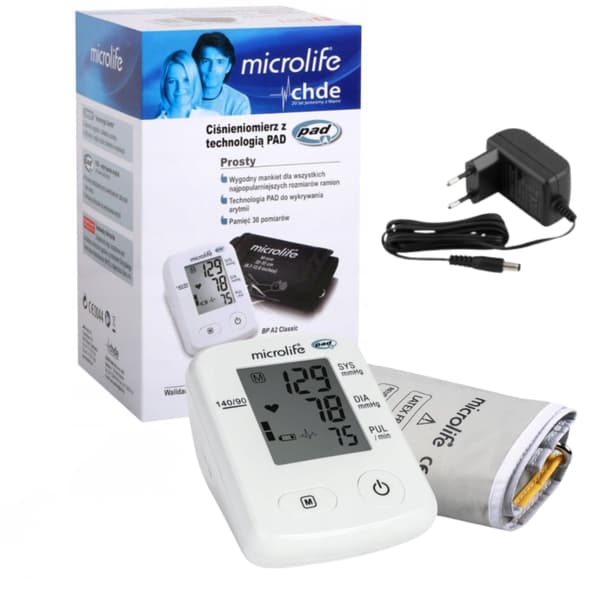 Microlife Blodtrycksmätare BP A2 Classic strömadapter