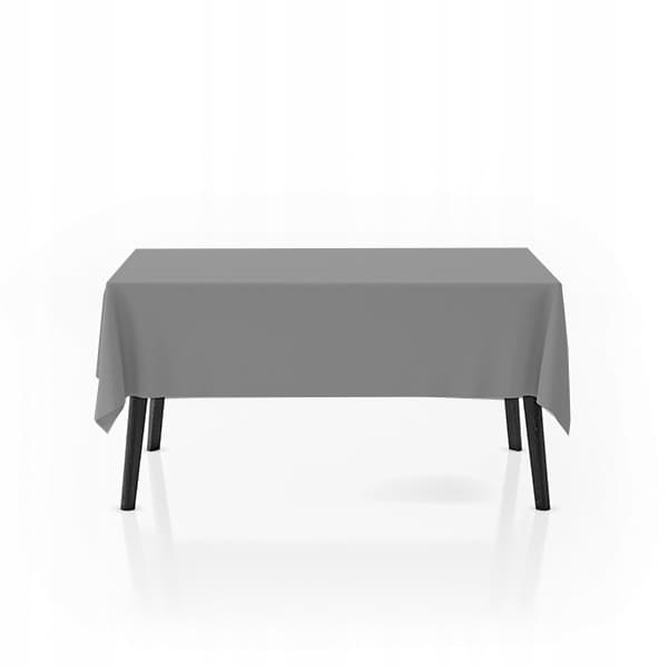 Pletafvisende rektangulær borddug, tyk polyester, 280x170 cm, grå
