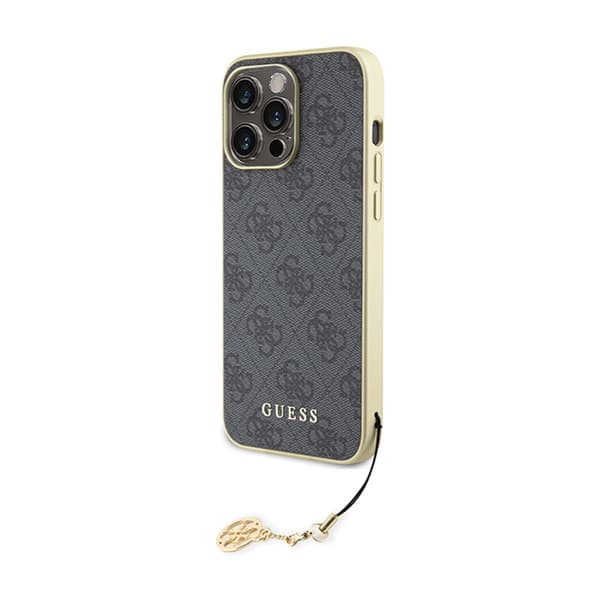 Guess 4G Charms Kollektion - iPhone 15 Pro Max Etui (grå)