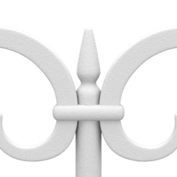 vidaXL græskant, 17 stk., hvid, 10 m, PP