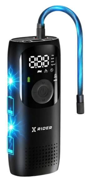 XRIDER TiMo XRAP00 Sort ledningsfri elektrisk pumpekompressor