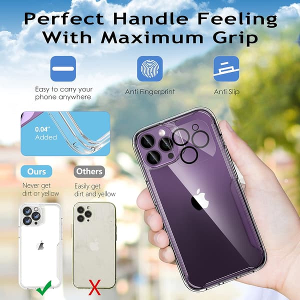 APPLE IPHONE 14 PRO MAX SILIKONE ETUI 2X HÆRDET GLAS KAMERA