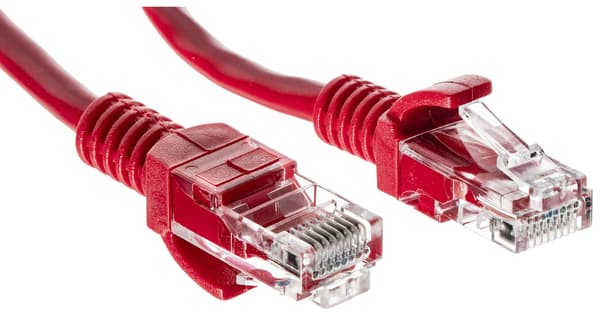 KAAPELIJOHTO RJ45/0.2-PUNAINEN 0.2 m