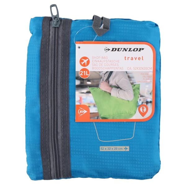 Dunlop - Sammenklappelig indkøbstaske 21L (Blå)