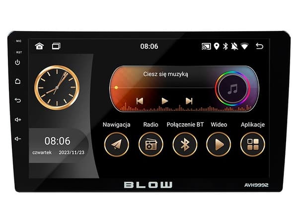BLOW RADIO AVH-9992 2DIN 9 ANDROID/WIFI/GPS/CARP