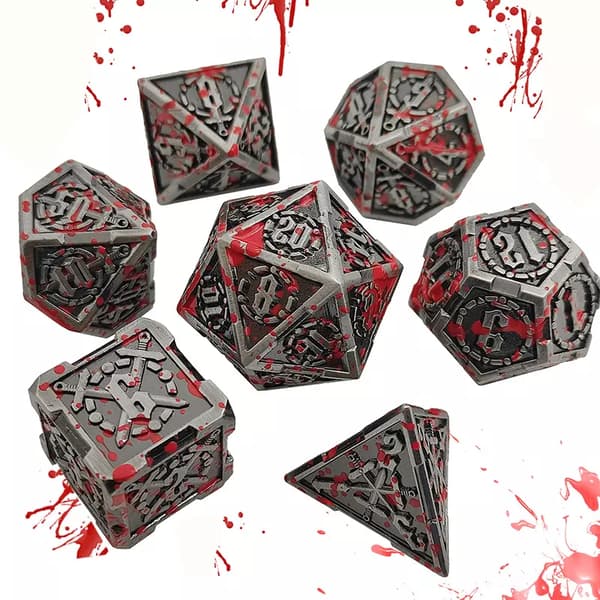 Paladin's Sacrifice RPG terningsæt med 7 metalterninger