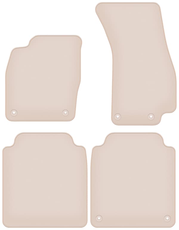Premium beige matot Audi A8 D5 LONG 2017-2022 varten