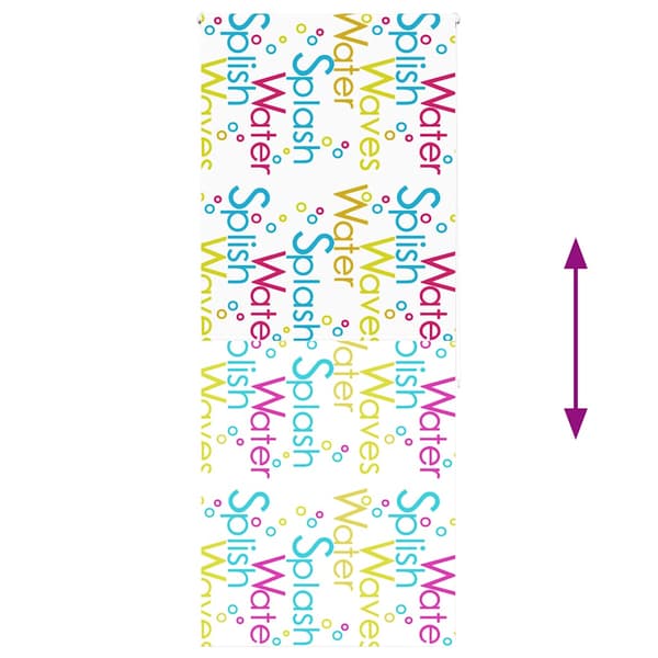 vidaXL Duschrullgardin 100x240 cm Tygbredd 96 cm