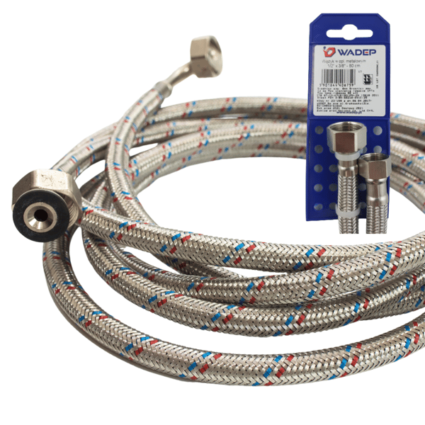 WADEP METALFLETSLANGE - 1/2"X1/2" - 30CM