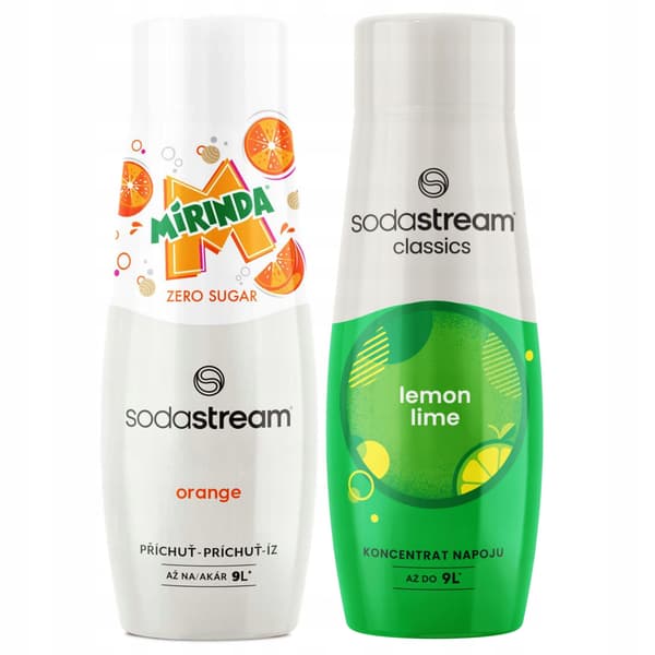 SODASTREAM Mirinda Zero + Citron-lime sodasirap set 2 st.