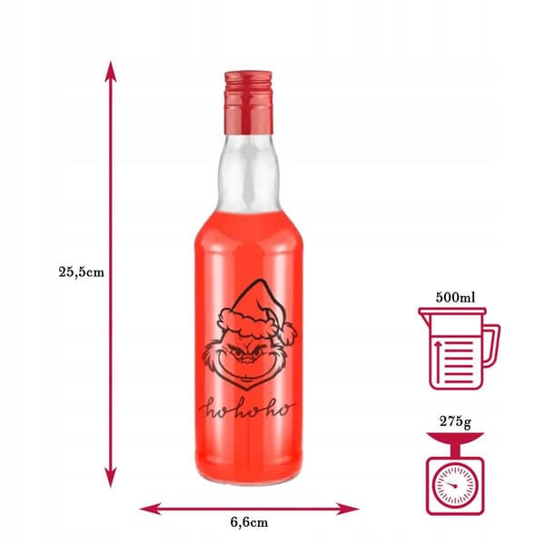 20x 500ml MONOPOLY-flaskor MED JULTRYCK för likörer