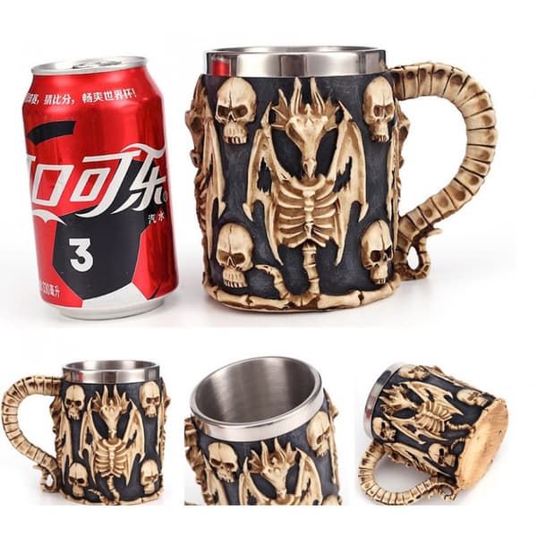 Skyrim Dragon Epic Mugg Rostfritt Stål 400ml