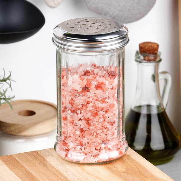 glas kryddbehållare med sil 350 ml