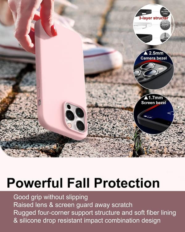 APPLE IPHONE 14 PRO MAX SILIKONIKUORI VAALEANPUNAINEN