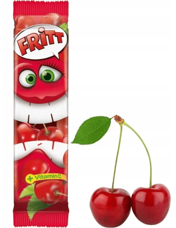 Fritt Körsbärslösligt tuggummi 70 g