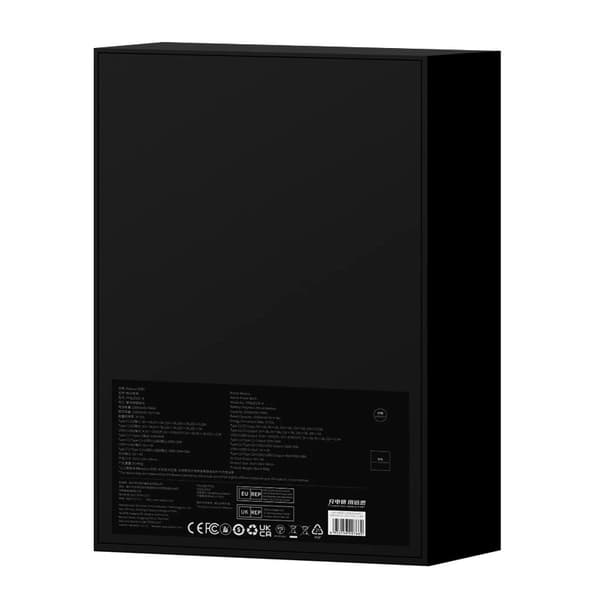 Baseus Blade Powerbank 20000mAh, 2xUSB, 2xUSB-C + USB-C Kabel 100W (Sort)