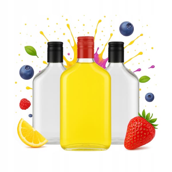 50x Glasflasker FLASK 350ml + låg til MOONLIGHT Alkohol Vin