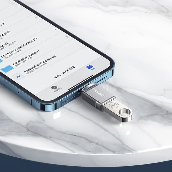 MCDODO ADAPTER USB-A 3.0 TILL LIGHTNING IPHONE IPAD 3A OTG