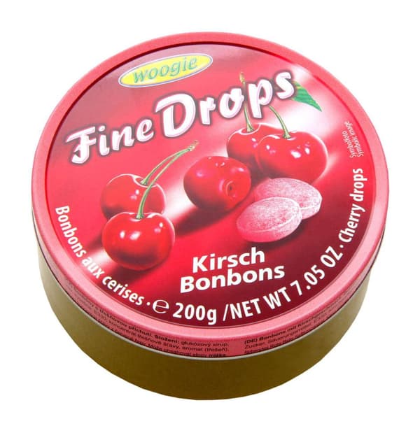 Woogie Cherry Hårdgodis på burk 200g