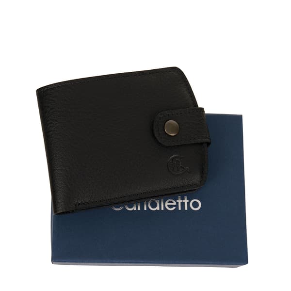 Canaletto Slim Herrepung - Sort, Læder og Elegant