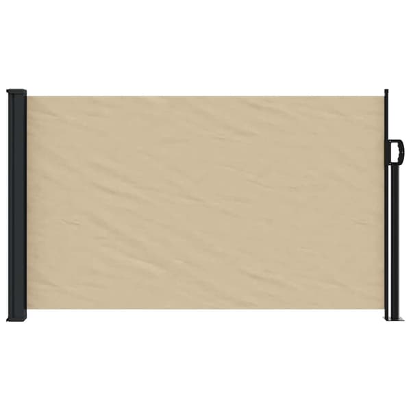 vidaXL Utdragbar sidomarkis beige 120x600 cm