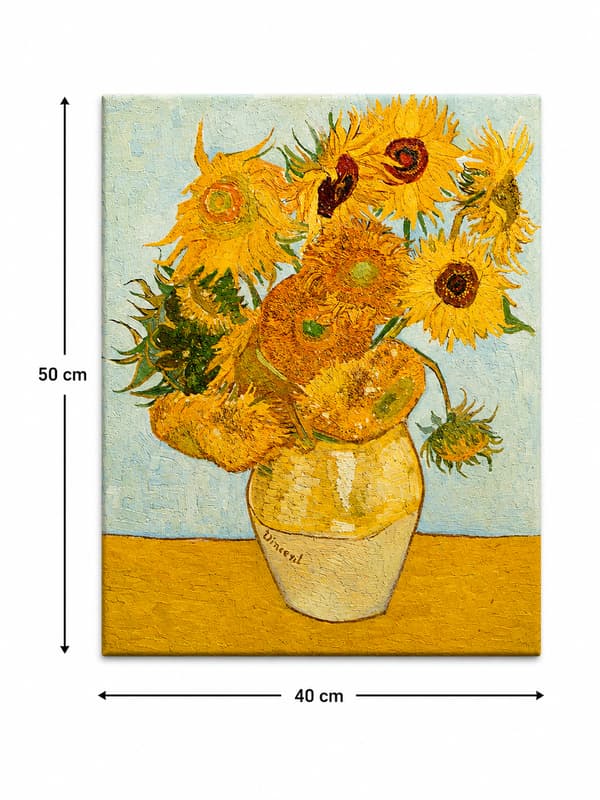 Målning med siffror med ram Solrosor Gogh 40x50 cm