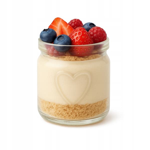 5x DESSERTBEHOLDERE 150 ml HJERTEGLAS Til Desserter Til Desserter