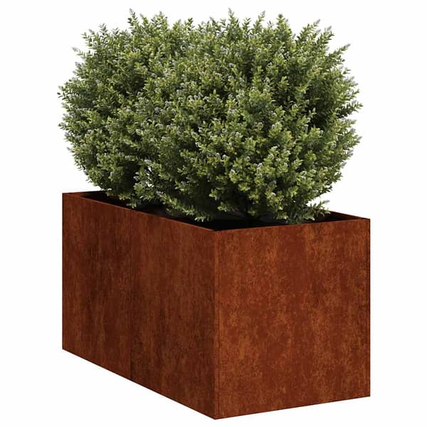 vidaXL rusten urtepotte 40x80x40 cm rustfrit stål