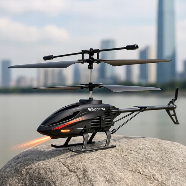 Helikopter Fjärrkontroll Solid Fjärrstyrd RC LED För Barn Leksak