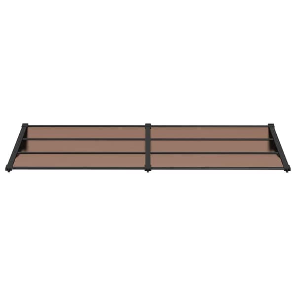 vidaXL dørmarkise sort 239x90 cm polycarbonat